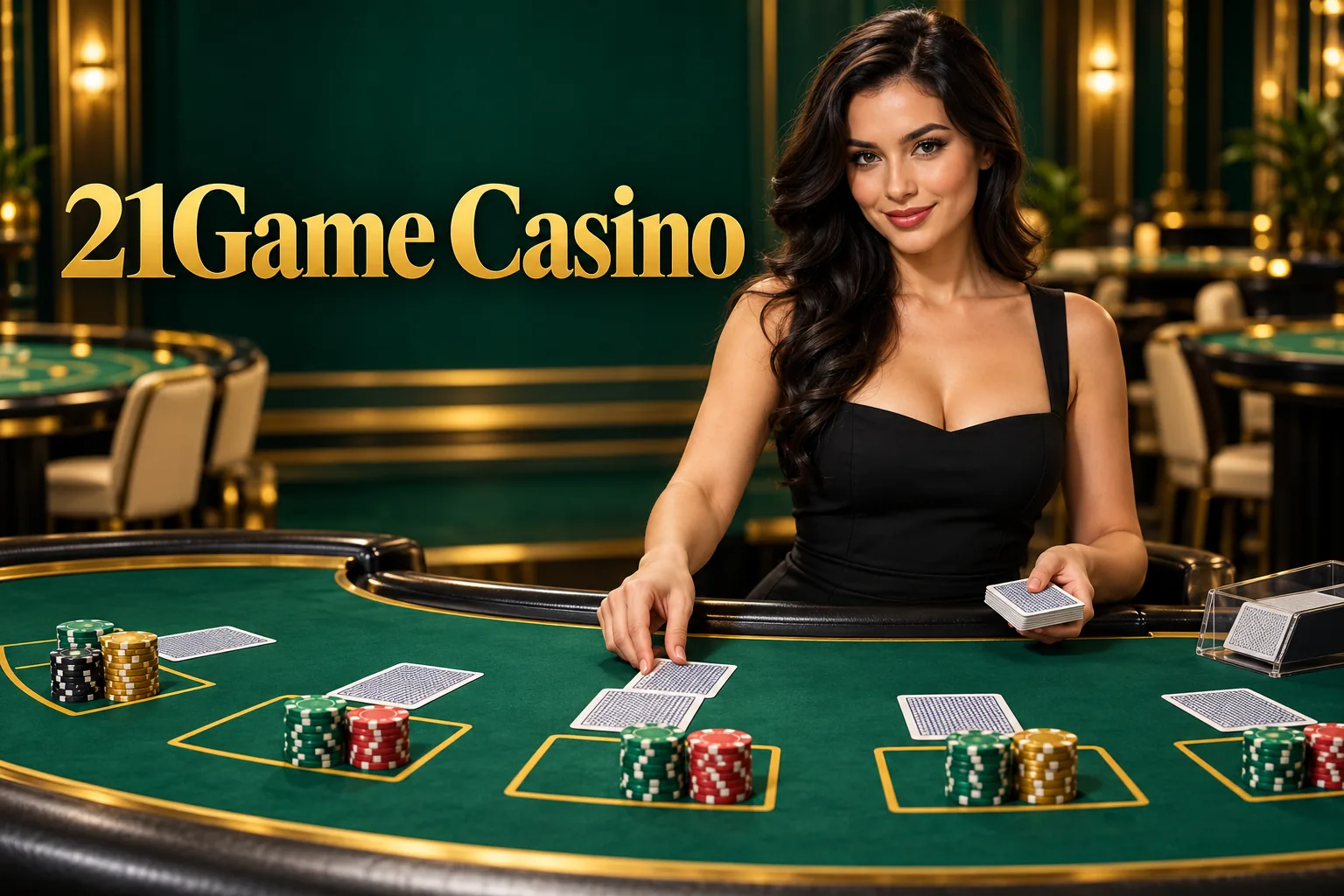 Live blackjack is the house speciality
